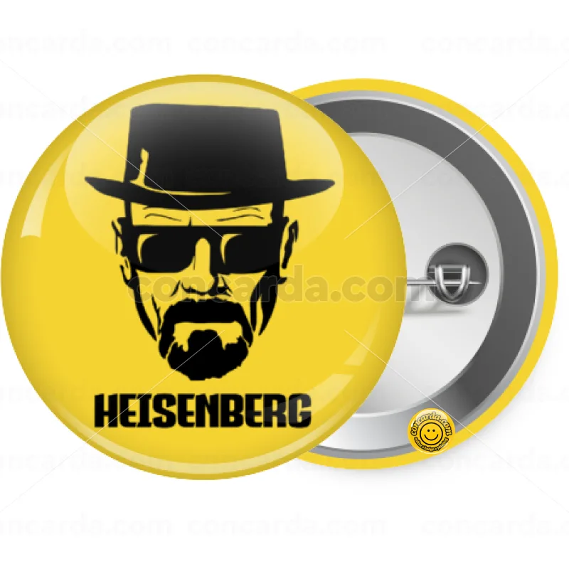 Heisenberg breaking bad — Κονκάρδα Στρογγυλή, Παραμάνα 25mm