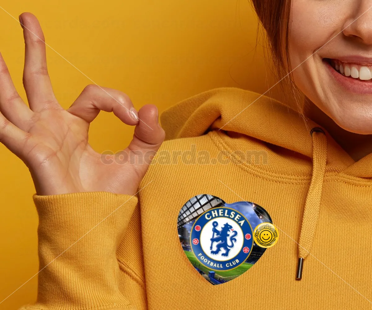 FC Chelsea — Κονκάρδα Καρδιά 57mm