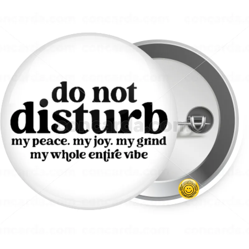 Do not disturb — Κονκάρδα Στρογγυλή, Παραμάνα 25mm