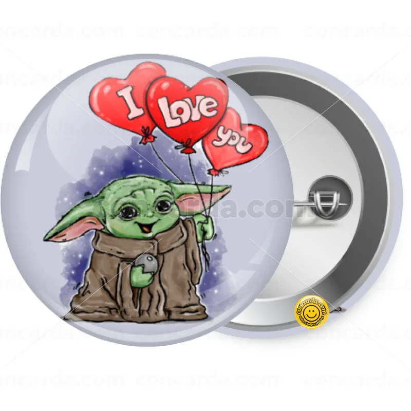 Yoda, i love you — Κονκάρδα Στρογγυλή, Παραμάνα 25mm