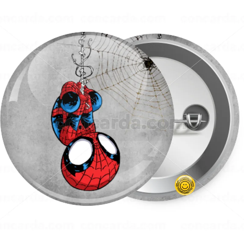 Spiderman upside down — Κονκάρδα Στρογγυλή, Παραμάνα 25mm