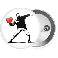 Banksy (The heart thrower)