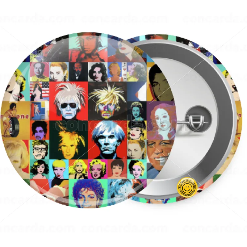Warhol pop art — Κονκάρδα Στρογγυλή, Παραμάνα 25mm