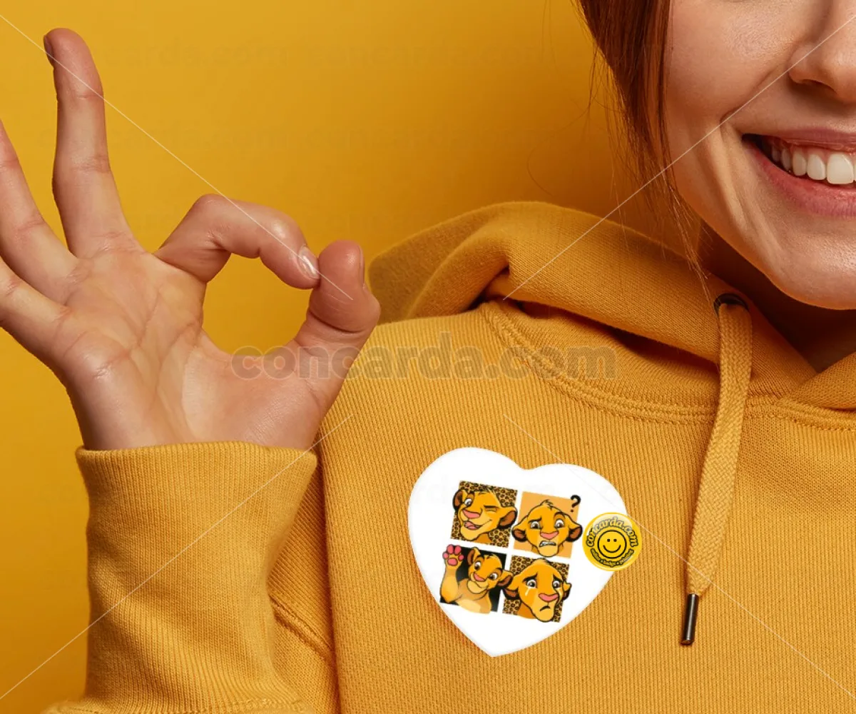 Σίμπα λιοντάρι — Κονκάρδα Καρδιά 57mm
