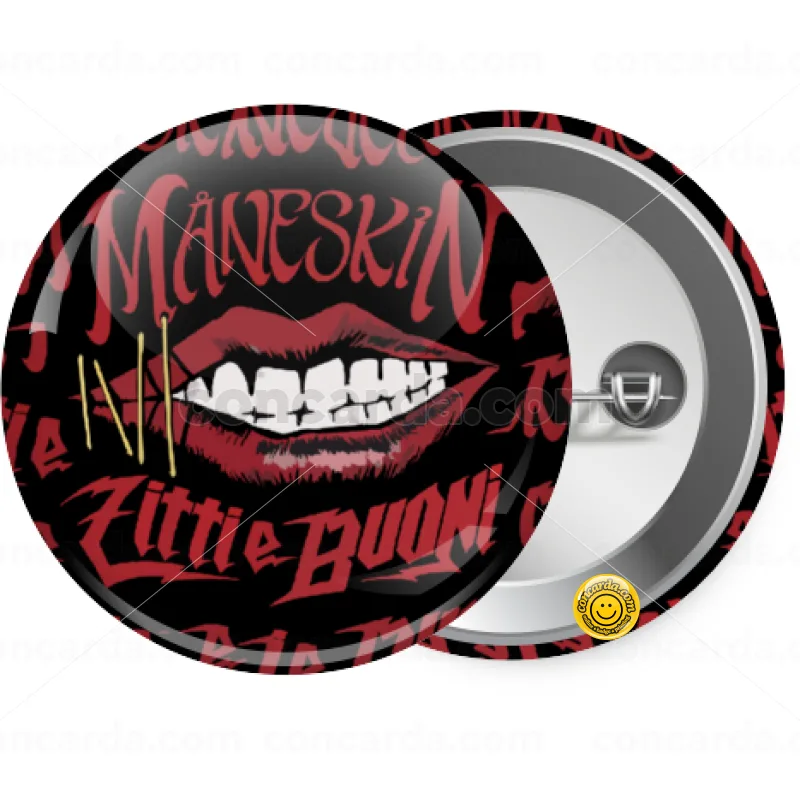 Maneskin lips — Κονκάρδα Στρογγυλή, Παραμάνα 25mm