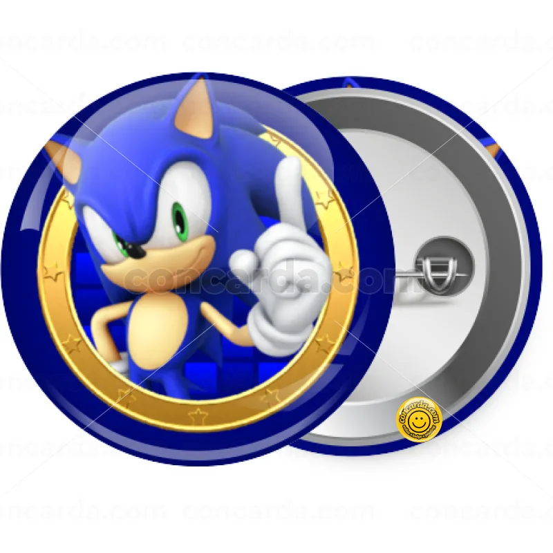 Sonic the hedgehog — Κονκάρδα Στρογγυλή, Παραμάνα 25mm