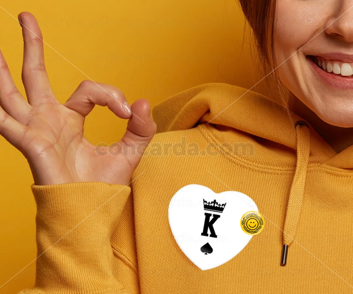 King — Κονκάρδα Καρδιά 57mm