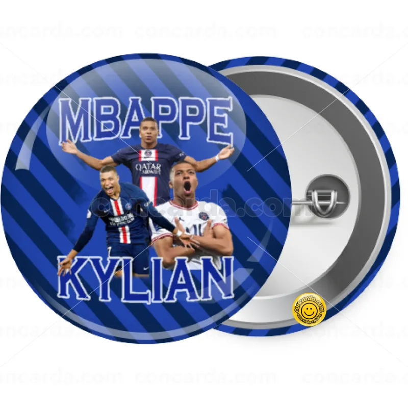 Kylian mbappe — Κονκάρδα Στρογγυλή, Παραμάνα 25mm