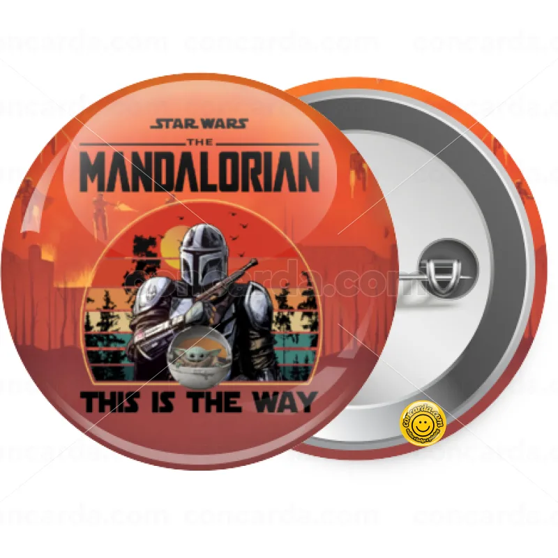 Mandalorian — Κονκάρδα Στρογγυλή, Παραμάνα 25mm