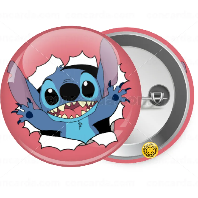 Stitch hello!!! — Κονκάρδα Στρογγυλή, Παραμάνα 25mm