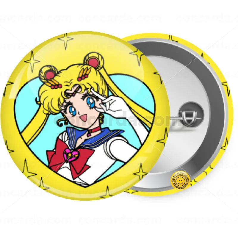Sailor Moon star — Κονκάρδα Στρογγυλή, Παραμάνα 25mm