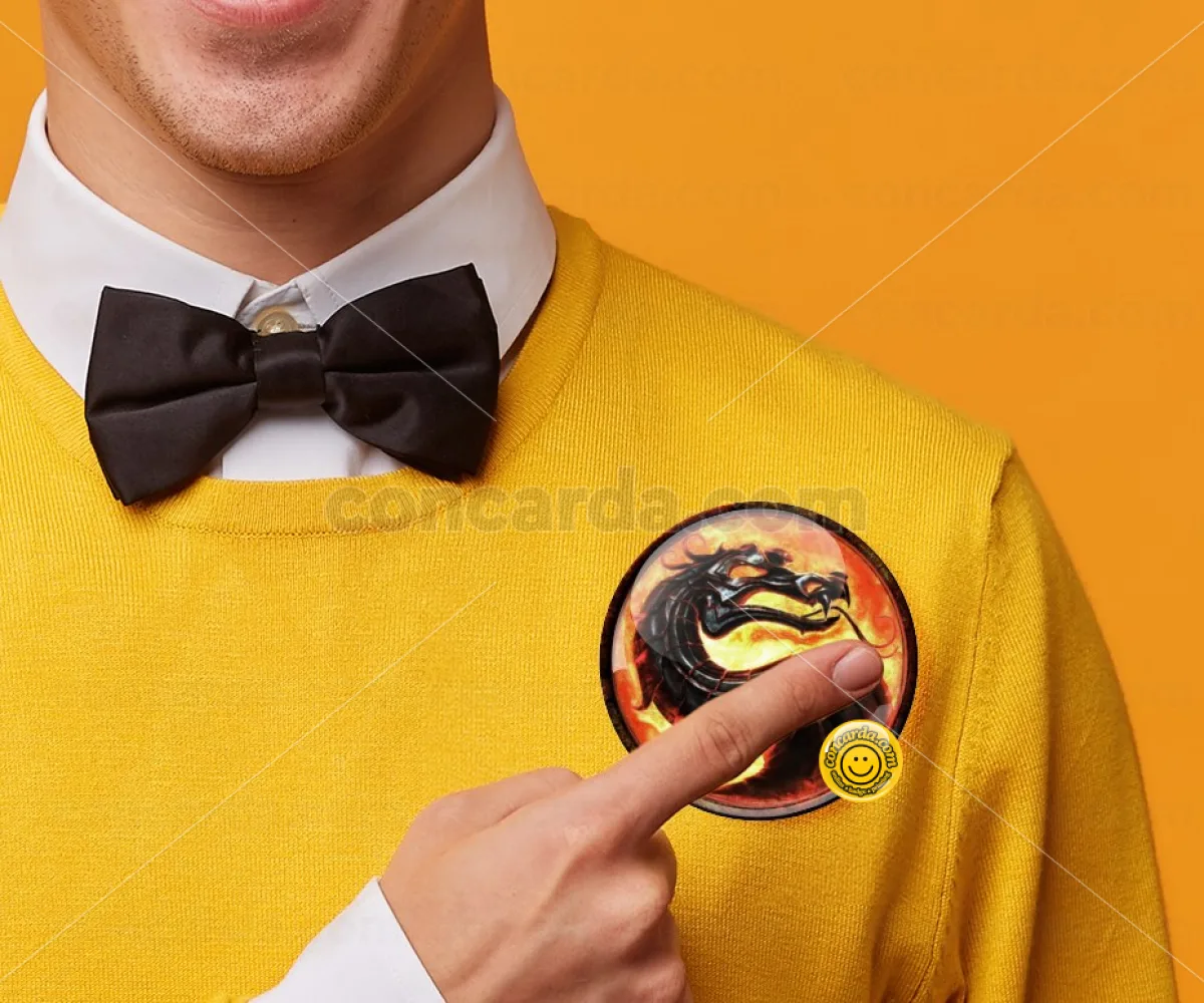 Mortal Kombat — Κονκάρδα Στρογγυλή, Παραμάνα 75mm