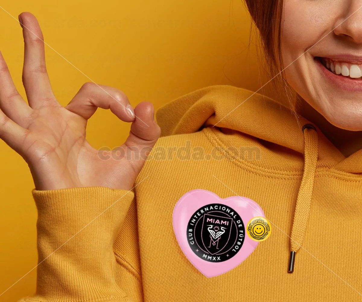Ίντερ Μαϊάμι (Inter Miami CF) — Κονκάρδα Καρδιά 57mm