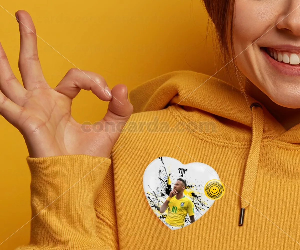 Neymar JR — Κονκάρδα Καρδιά 57mm