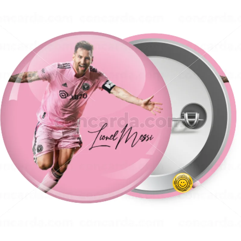 Lionel Messi inter miami jersey — Κονκάρδα Στρογγυλή, Παραμάνα 25mm