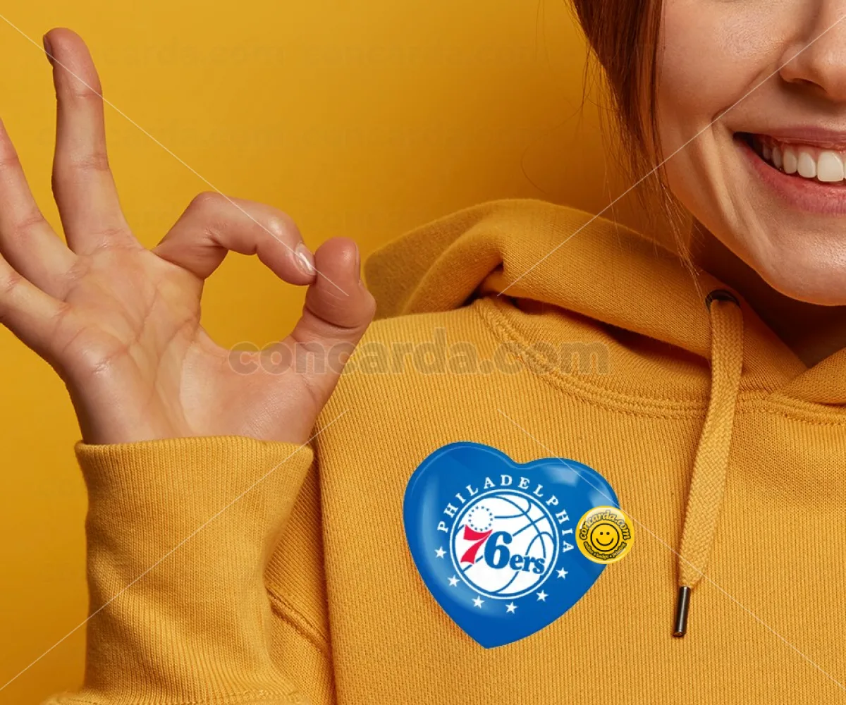 Philadelphia 76ers — Κονκάρδα Καρδιά 57mm