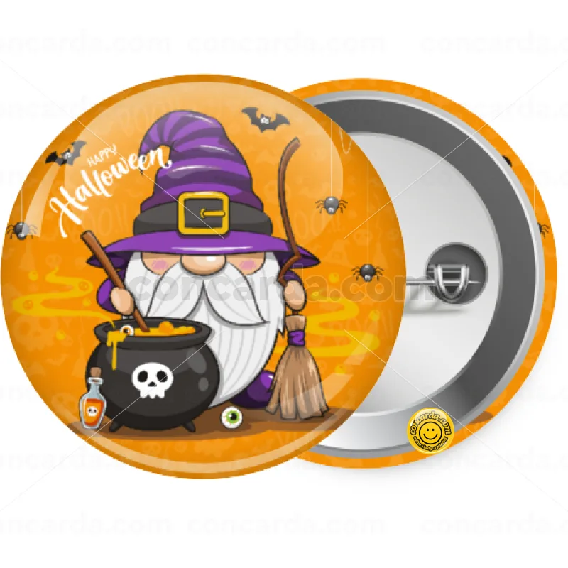 Happy Halloween (Χαλοουίν) — Κονκάρδα Στρογγυλή, Παραμάνα 25mm