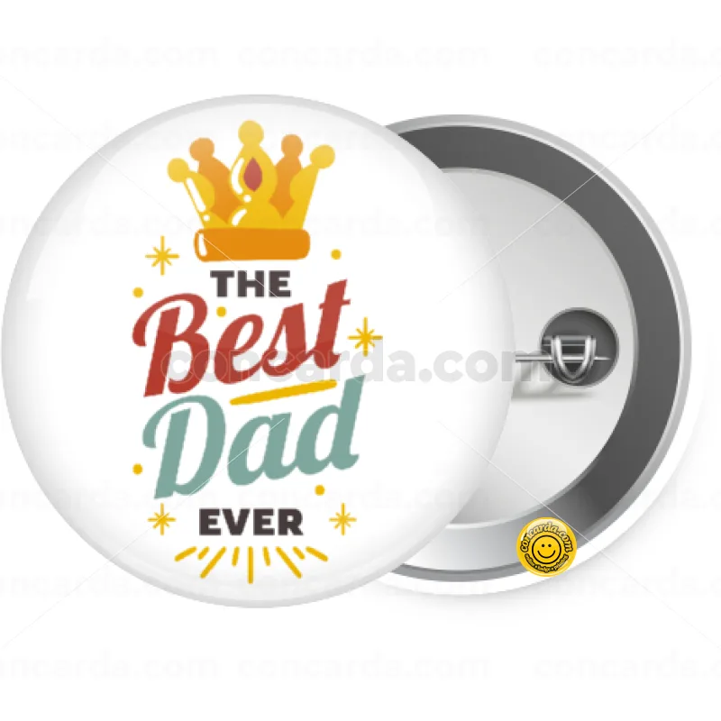 The Best DAD ever — Κονκάρδα Στρογγυλή, Παραμάνα 25mm