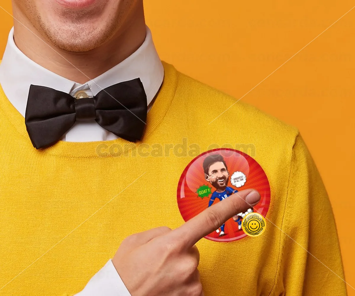 Lionel Messi drawing — Κονκάρδα Στρογγυλή, Παραμάνα 75mm