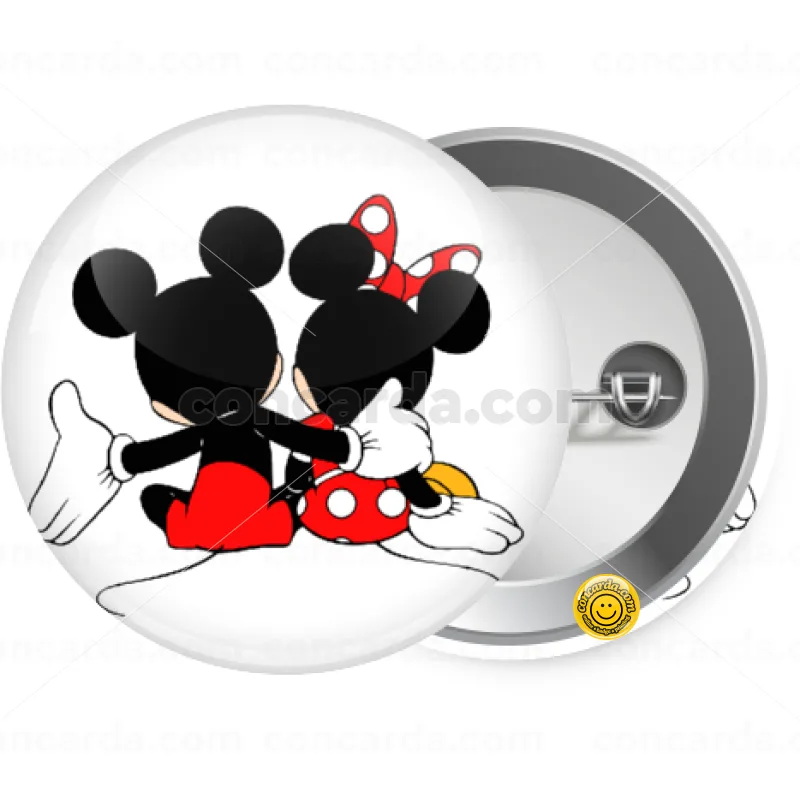mickey and minnie hags — Κονκάρδα Στρογγυλή, Παραμάνα 25mm