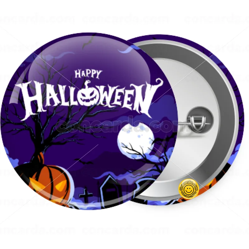 Happy Halloween cemetery — Κονκάρδα Στρογγυλή, Παραμάνα 25mm