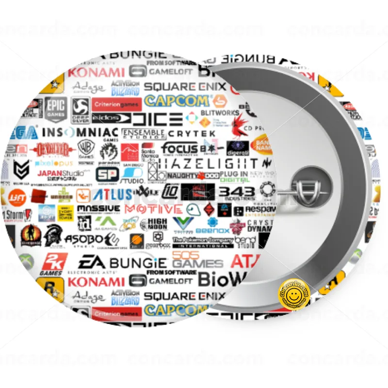 Video Game Studio Logos — Κονκάρδα Στρογγυλή, Παραμάνα 25mm
