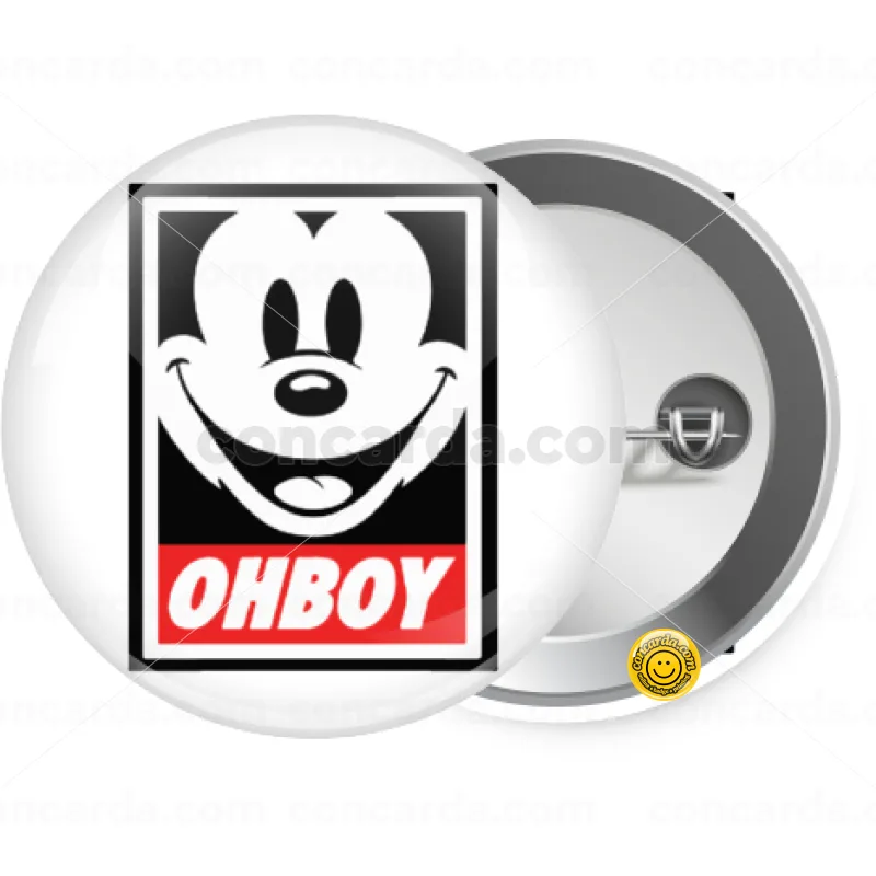 Oh boy μίκυ — Κονκάρδα Στρογγυλή, Παραμάνα 25mm