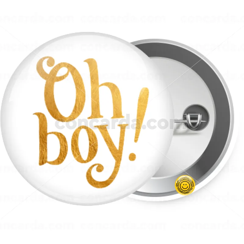 Oh baby gold — Κονκάρδα Στρογγυλή, Παραμάνα 25mm