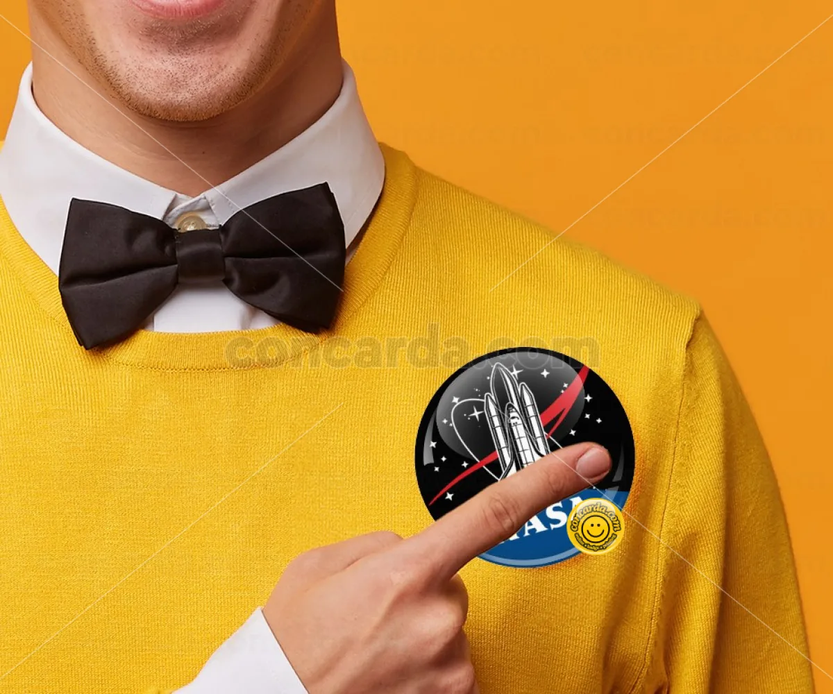NASA Badge — Κονκάρδα Στρογγυλή, Παραμάνα 75mm