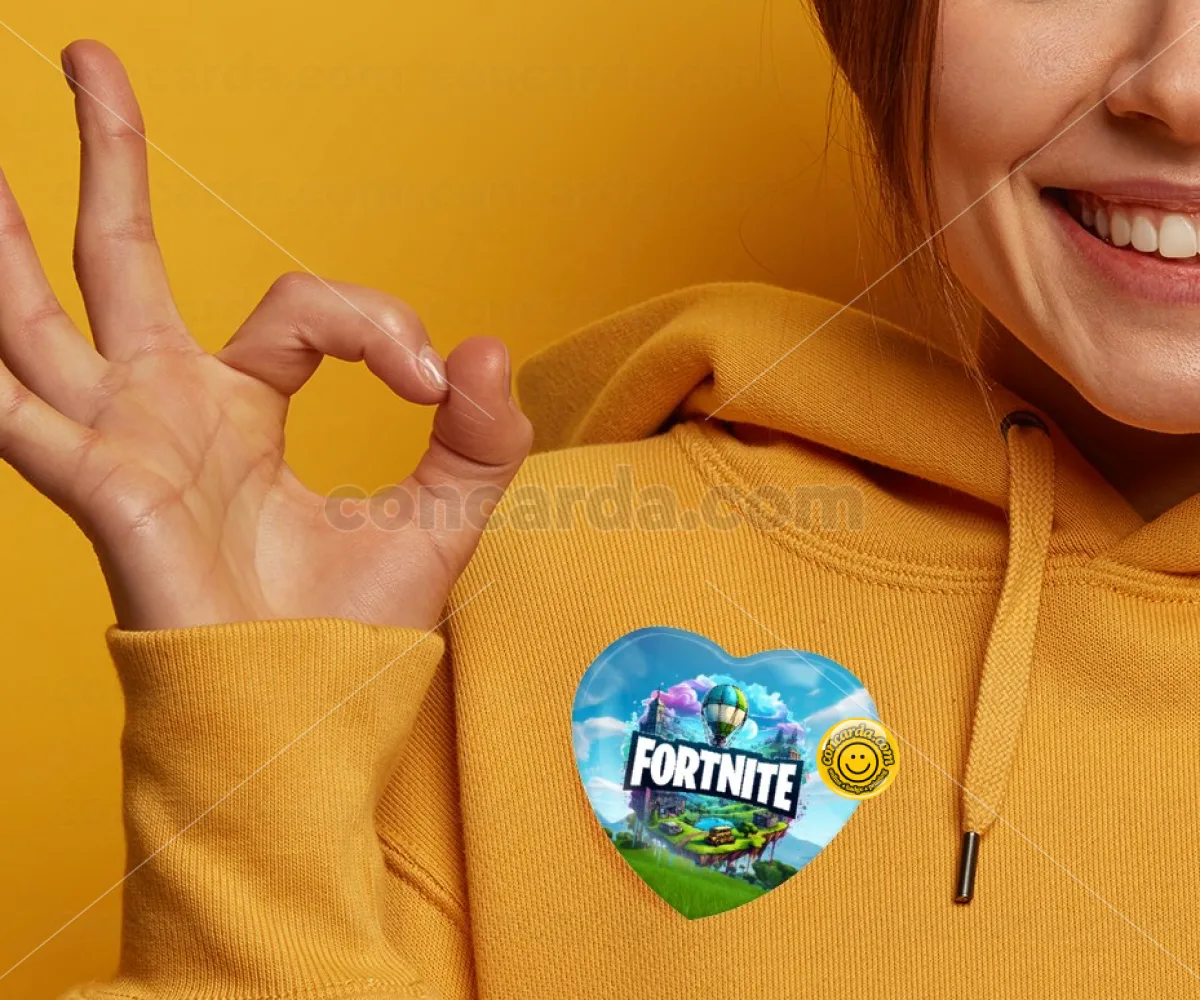 Fortnite land — Κονκάρδα Καρδιά 57mm