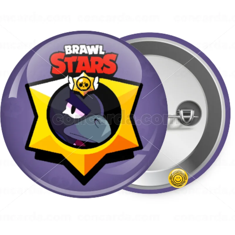 Brawl Stars Crow — Κονκάρδα Στρογγυλή, Παραμάνα 25mm