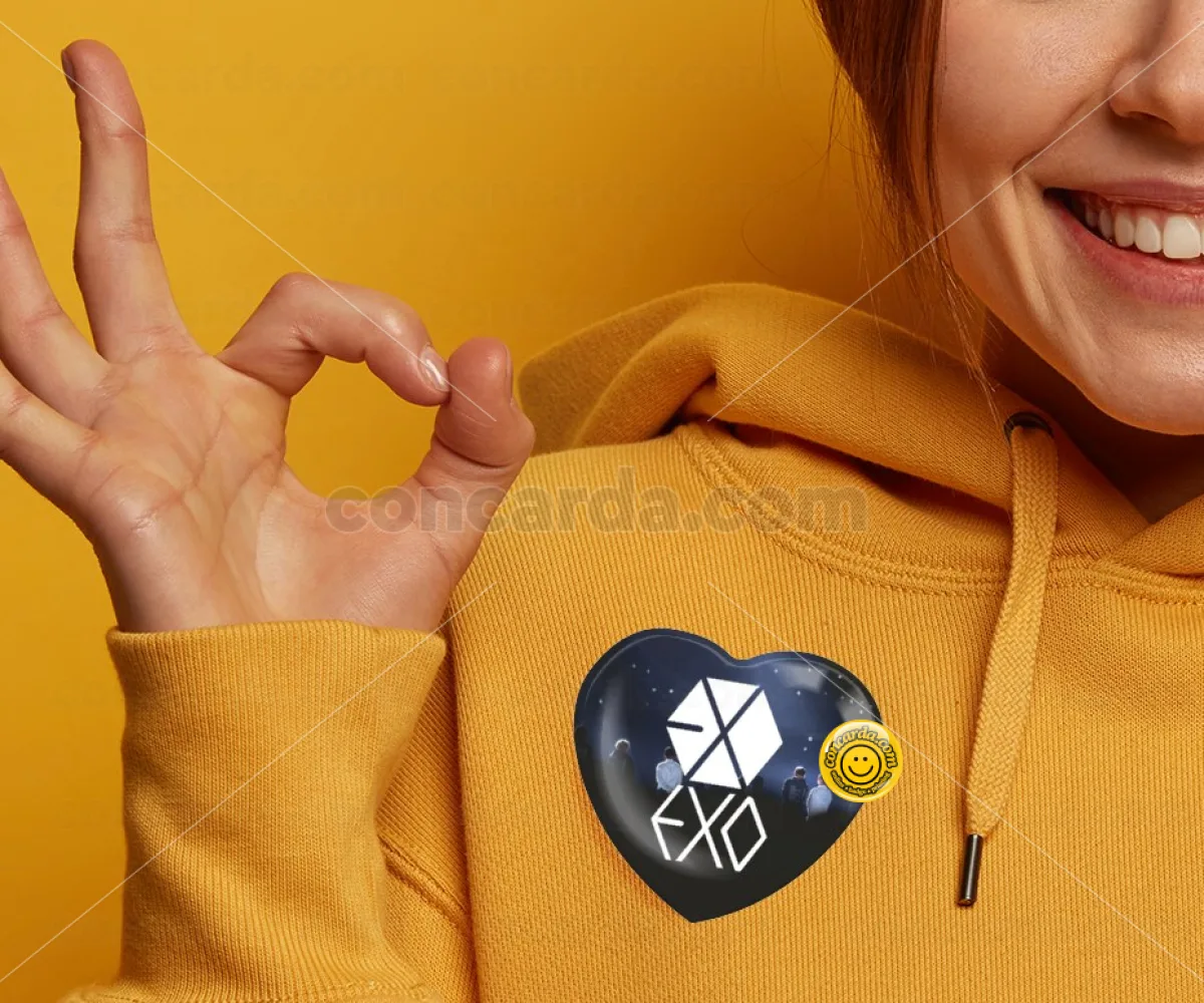 EXO Band korea — Κονκάρδα Καρδιά 57mm