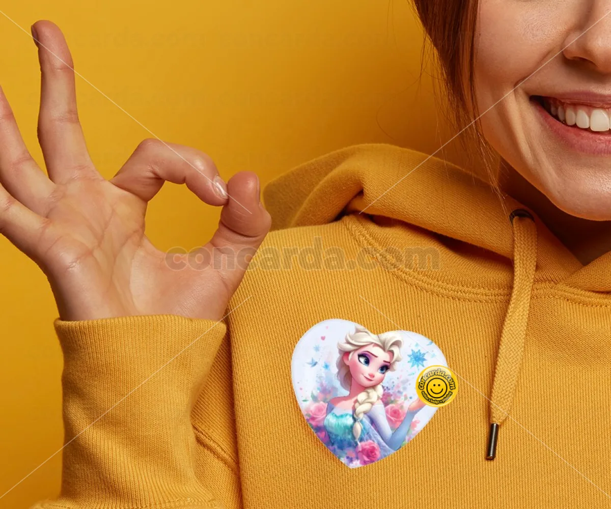 Elsa Princess — Κονκάρδα Καρδιά 57mm