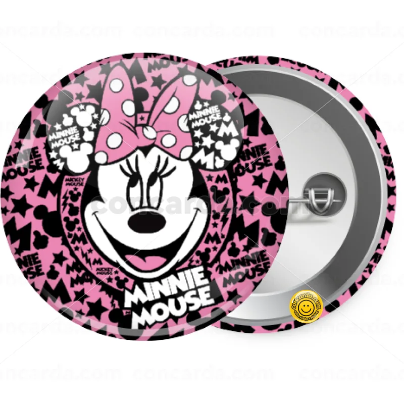 Minnie mouse — Κονκάρδα Στρογγυλή, Παραμάνα 25mm