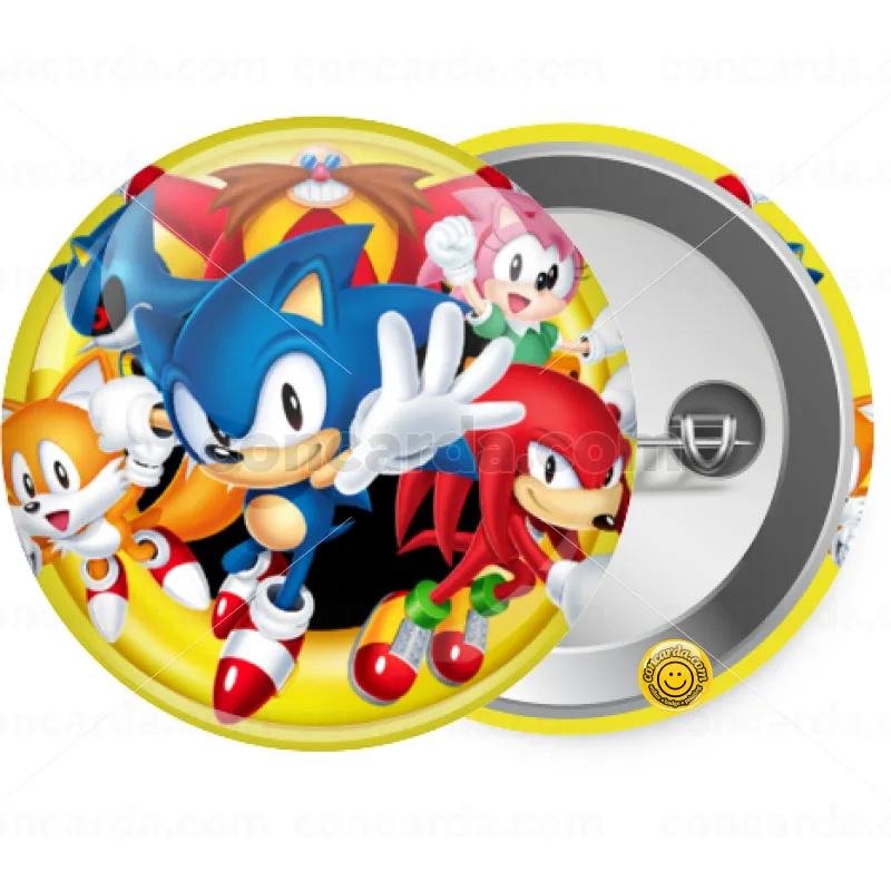 Sonic and friends — Κονκάρδα Στρογγυλή, Παραμάνα 25mm