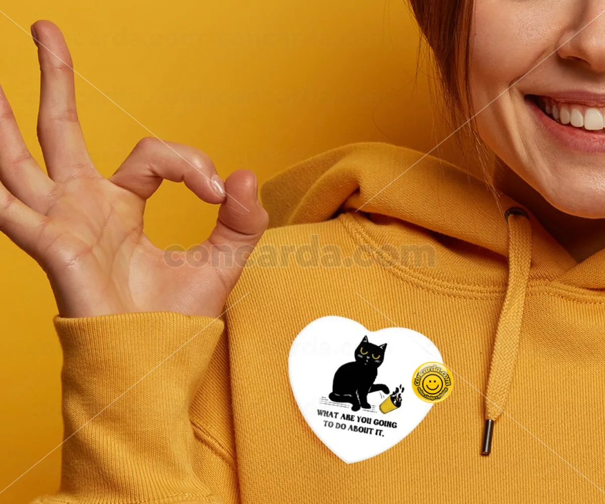 CAT, what are you going to do about it! — Κονκάρδα Καρδιά 57mm