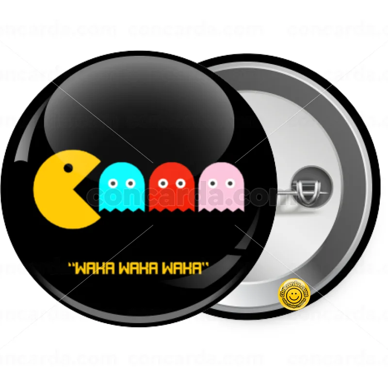 Pacman waka waka waka — Κονκάρδα Στρογγυλή, Παραμάνα 25mm