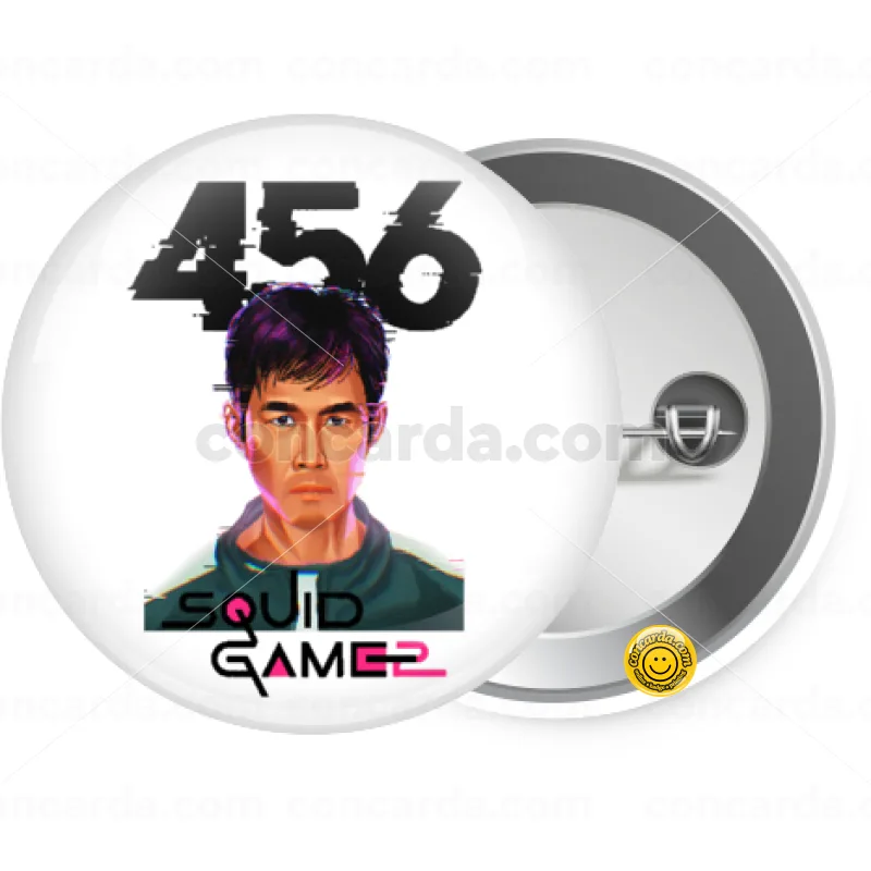 Squid game 456 Gi-Hun — Κονκάρδα Στρογγυλή, Παραμάνα 25mm