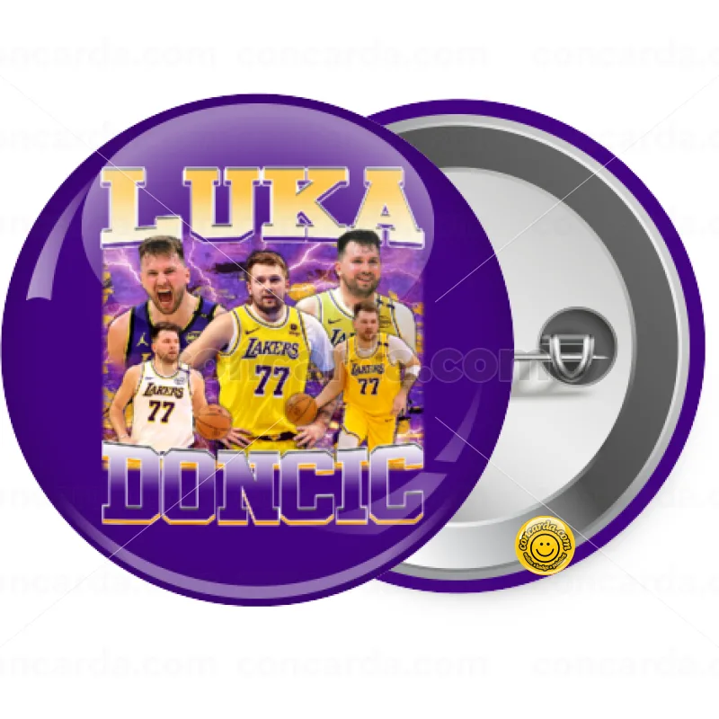 Luka Doncic Basketball — Κονκάρδα Στρογγυλή, Παραμάνα 25mm