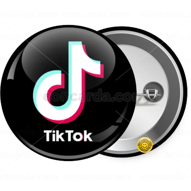 tik tok black — Κονκάρδα Στρογγυλή, Παραμάνα 25mm