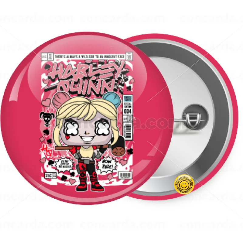 Harley Quinn (Χάρλεϊ Κουίν) — Κονκάρδα Στρογγυλή, Παραμάνα 25mm