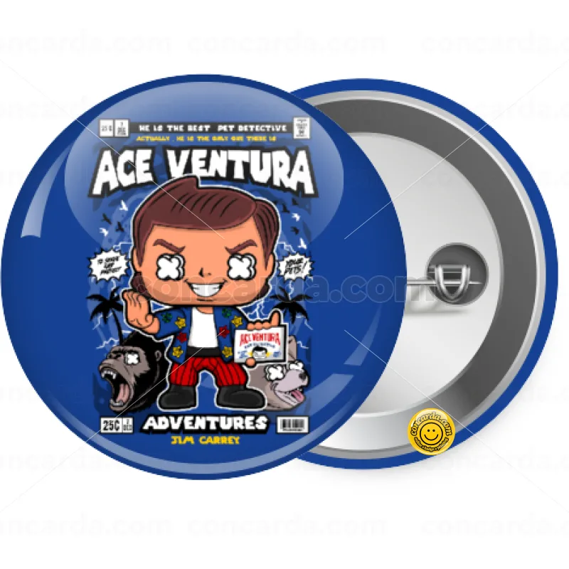 Ace Ventura: Pet Detective — Κονκάρδα Στρογγυλή, Παραμάνα 25mm