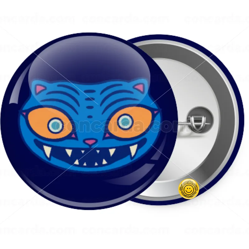 Huntrix Derpy the blue tiger — Κονκάρδα Στρογγυλή, Παραμάνα 25mm