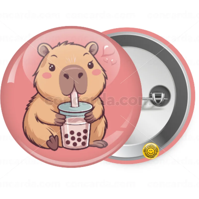 Capybara Bubble Tea — Κονκάρδα Στρογγυλή, Παραμάνα 25mm