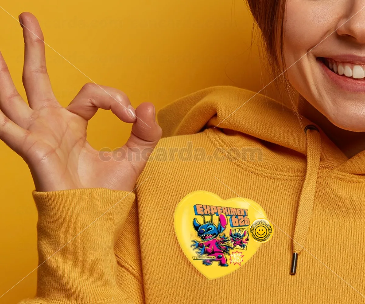 Stitch Experiment 626 — Κονκάρδα Καρδιά 57mm