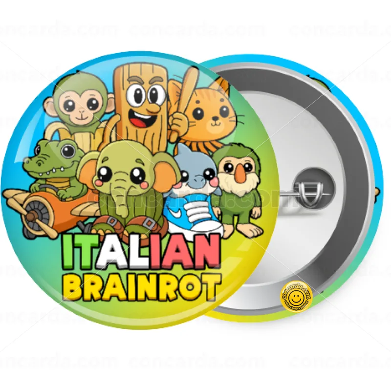 Italian Brainrot friends — Κονκάρδα Στρογγυλή, Παραμάνα 25mm