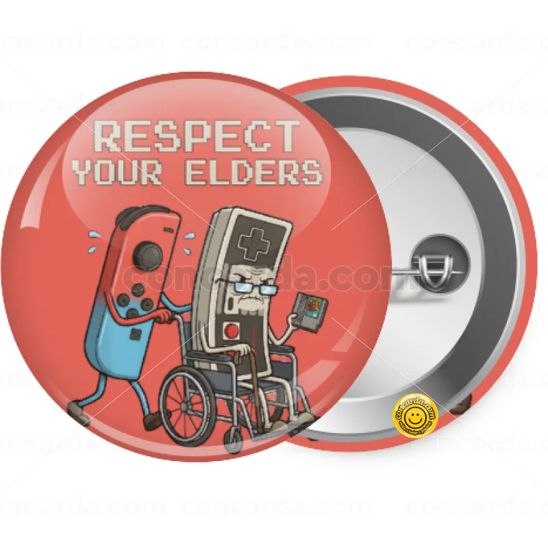 Respect your Elders — Κονκάρδα Στρογγυλή, Παραμάνα 25mm