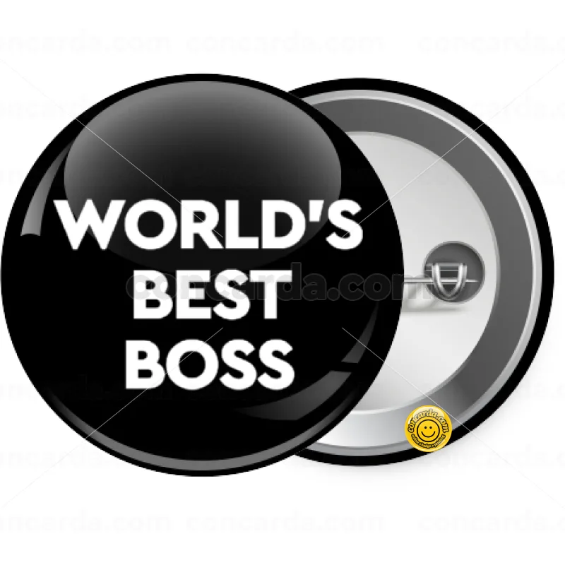 World's best boss — Κονκάρδα Στρογγυλή, Παραμάνα 25mm