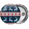 Deer knitted blue