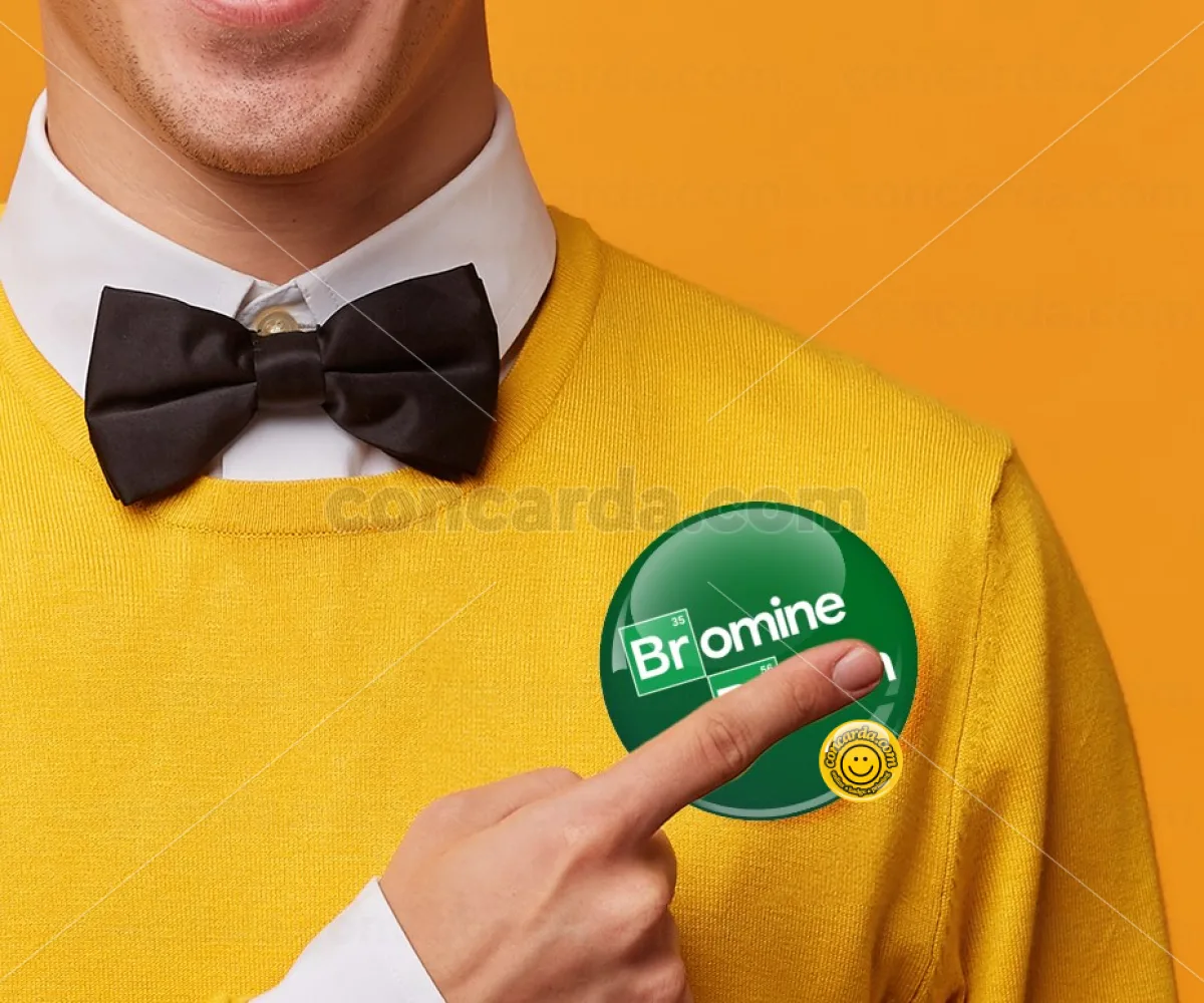 Breaking Bad Parody Bromine Barium — Κονκάρδα Στρογγυλή, Παραμάνα 75mm